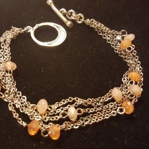 New PAULUS 8in glass beaded chain braclet